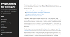 Desktop Screenshot of programmingforbiologists.org