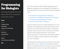 Tablet Screenshot of programmingforbiologists.org